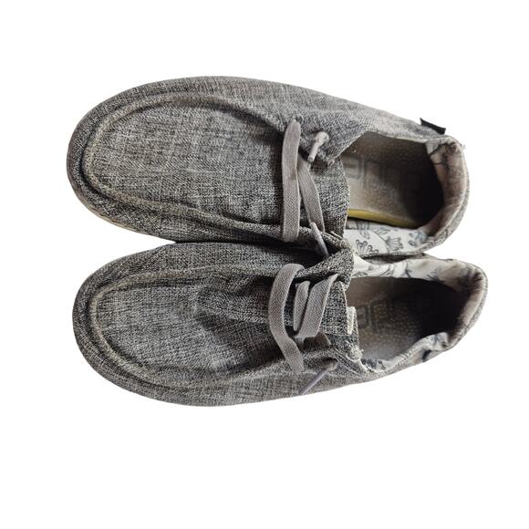 Hey Dude Other - Hey dude wendy linen ladies 6 youth 5 stone grey pre owned condition casual